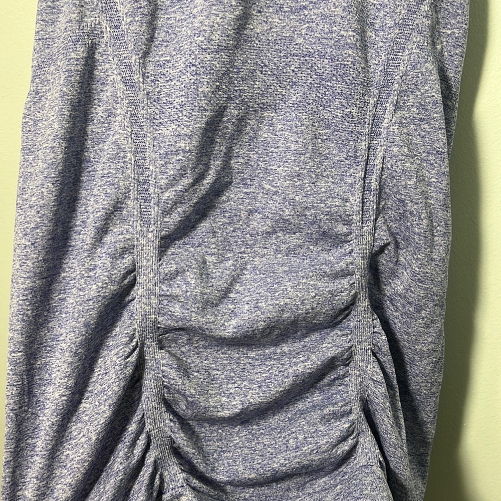 • Athleta Racerback Tank Top Fastest Track Ruched Blue - Picture 5 of 11